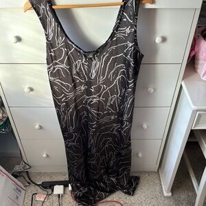 NWT CALVIN KLEIN SILK MIDI DRESS